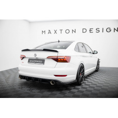 Maxton Design "Street Pro" difuzor zadního nárazníku pro Volkswagen Jetta Mk7 GLI, plast ABS bez povrchové úpravy, s červenou linkou Maxton Design "Street Pro" difuzor zadního nárazníku pro Volkswagen Jetta Mk7 GLI, plast ABS bez povrchové úpravy, s červenou linkou