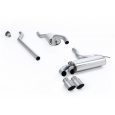 Milltek Sport Downpipe-back s rezonátorem (tišší) pro Audi Coupe UR quattro 20v Turbo 1989-1991, typ koncovek: GT titanové