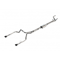 Borla Cat-Back výfukový systém "S-Type" pro Chevrolet Silverado 1500 6.2L V8, automat, 2WD/4WD, EC s SB (6'7") 147.4" WB/ CC s SB (5'10") 147.4" WB, r.v. 2024-2025, mimo ZR2 a AT4X, typ koncovek: černé