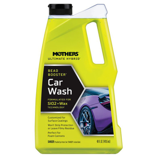 Mothers Ultimate Hybrid Bead Booster Car Wash – autošampon pro podporu vodoodpudivosti a stávající ochrany, 1,42 l