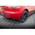Maxton Design boční difuzory pod zadní nárazník pro Porsche Macan Mk1 Facelift, černý lesklý plast ABS