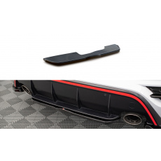 Maxton Design středový spoiler pod zadní nárazník pro Hyundai Kona N Mk1, černý lesklý plast ABS