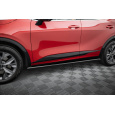 Maxton Design difuzory pod boční prahy pro Kia Sportage Mk5 GT-Line, černý lesklý plast ABS