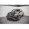 Maxton Design spoiler pod přední nárazník ver.2 pro Mercedes GLE Coupe C292, černý lesklý plast ABS, Coupe 63 AMG