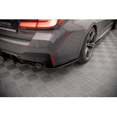 Maxton Design boční difuzory pod zadní nárazník pro BMW M5 F90, F90 Facelift, černý lesklý plast ABS