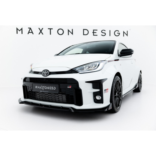 Maxton Design spoiler pod přední nárazník s křidélky ver.2 pro Toyota GR Yaris Mk3, černý lesklý plast ABS Maxton Design spoiler pod přední nárazník s křidélky ver.2 pro Toyota GR Yaris Mk3, černý lesklý plast ABS