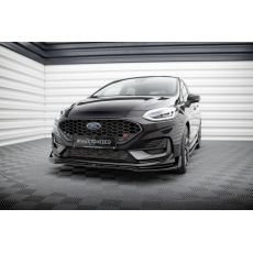 Maxton Design spoiler pod přední nárazník ver.4 s křidélky pro Ford Fiesta ST Mk8 Facelift, černý lesklý plast ABS Maxton Design spoiler pod přední nárazník ver.4 s křidélky pro Ford Fiesta ST Mk8 Facelift, černý lesklý plast ABS