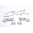 Milltek Sport výfukový systém cat-back s rezonátorem (tišší) Cup-style pro Porsche Cayenne 958 Turbo 4.8 V8 (předfacelift) 2010-2014