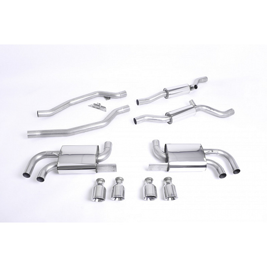 Milltek Sport výfukový systém cat-back s rezonátorem (tišší) Cup-style pro Porsche Cayenne 958 Turbo 4.8 V8 (předfacelift) 2010-2014 Milltek Sport výfukový systém cat-back s rezonátorem (tišší) Cup-style pro Porsche Cayenne 958 Turbo 4.8 V8 (předfacelift) 2010-2014