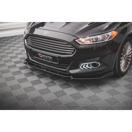 Maxton Design spoiler pod přední nárazník pro Ford Mondeo Mk5, černý lesklý plast ABS