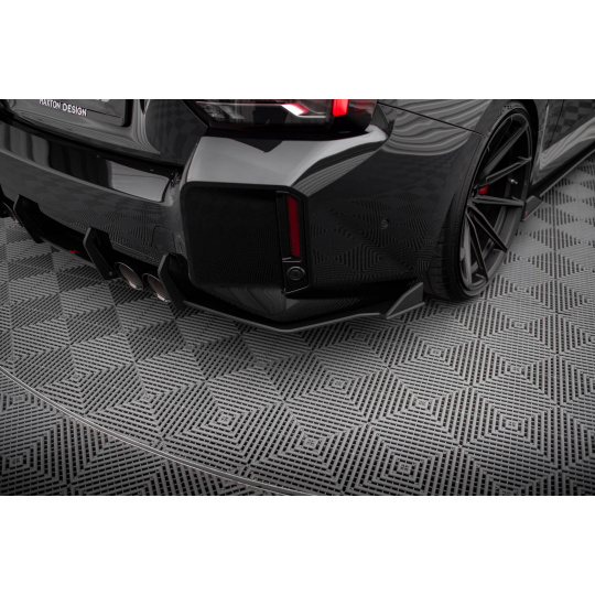 Maxton Design "Street Pro" boční difuzory pod zadní nárazník v.2 pro BMW M2 G87, plast ABS bez povrchové úpravy