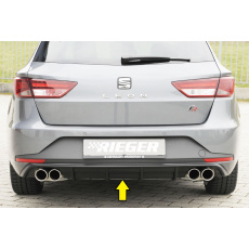 Rieger vložka zadního nárazníku (27021) pro Seat Leon FR 5F 5-dvéř. (ST/Combi) před faceliftem, plast ABS bez povrchové úpravy