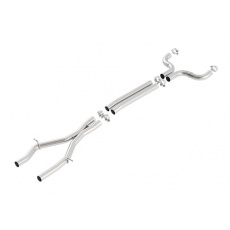 Borla X-pipe vedení se středním dílem výfuku pro Chevrolet Camaro SS 6,2l V8 RWD 2-dvéř., mimo Convertible, bez AFM, r.v. od 16-20