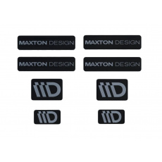 Maxton Design sada 3D samolepek 8 ks, barva: černá / šedá