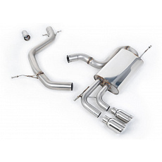 Milltek Sport výfukový systém cat-back bez rezonátoru (hlasitější) pro Volkswagen Golf Mk6 GT 1.4 TSI 160PS 2009-2013, typ koncovek: GT-80 leštěná Milltek Sport výfukový systém cat-back bez rezonátoru (hlasitější) pro Volkswagen Golf Mk6 GT 1.4 TSI 160PS 2009-2013, typ koncovek: GT-80 leštěná