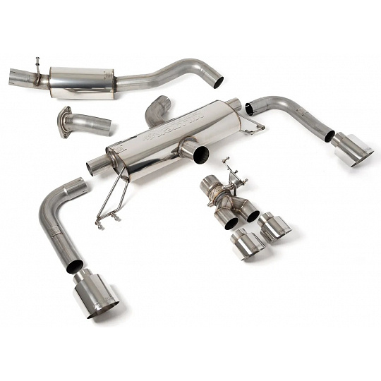 Milltek Sport výfukový systém secondary cat-back 76.2mm / 3" s rezonátorem pro Toyota Corolla GR Corolla 1.6 Turbo 2023-2024, GT leštěné koncovky Milltek Sport výfukový systém secondary cat-back 76.2mm / 3" s rezonátorem pro Toyota Corolla GR Corolla 1.6 Turbo 2023-2024, GT leštěné koncovky