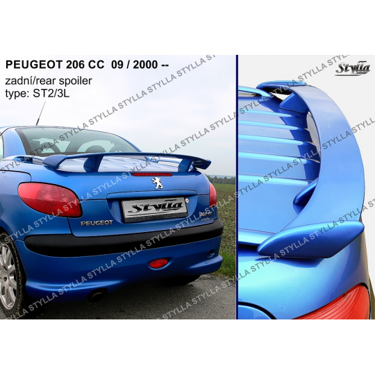 Stylla spoiler zadního víka Peugeot 206 CC