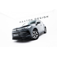 Maxton Design spoiler pod přední nárazník ver.2 pro Volkswagen Tiguan Mk3, černý lesklý plast ABS
