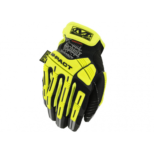 Rukavice Mechanix Hi-Viz M-Pact E5 žluto-černé, velikost: XXL