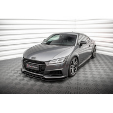 Maxton Design "Street Pro" spoiler pod přední nárazník pro Audi TT S 8S, plast ABS bez povrchové úpravy, s červenou linkou Maxton Design "Street Pro" spoiler pod přední nárazník pro Audi TT S 8S, plast ABS bez povrchové úpravy, s červenou linkou