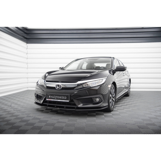 Maxton Design "Street Pro" spoiler pod přední nárazník pro Honda Civic Mk10, plast ABS bez povrchové úpravy