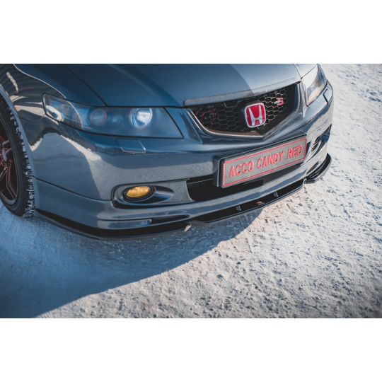 Maxton Design spoiler pod přední nárazník ver.3 pro Honda Accord Mk7 Type-S, černý lesklý plast ABS