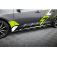 Maxton Design difuzory pod boční prahy pro Toyota Corolla XII GR Sports /Touring Sports, černý lesklý plast ABS