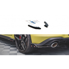 Maxton Design difuzory pod zadní nárazník s křidélky ver.1 pro Volkswagen Golf GTI Mk8, černý lesklý plast ABS, Clubsport Maxton Design difuzory pod zadní nárazník s křidélky ver.1 pro Volkswagen Golf GTI Mk8, černý lesklý plast ABS, Clubsport