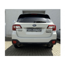 Fox Sportauspuff výfukový systém od katalyzátoru s koncovkou 1x90 Typ 25 na obou stranách pro Subaru Outback BS 10/2014-08/2019 s motorem 2.5 l