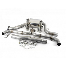 Milltek Sport výfukový systém cat-back Scirocco R-style pro Volkswagen Scirocco GT 2.0 TSi 200PS 2008-2016, leštěné oválné koncovky, určeno pro Scirocco R zadní nárazník