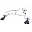 Milltek Sport výfukový systém cat-back pro Audi A5 Sportback 2.0TFSI 2WD/quattro Multitronic/Stronic 2009-2012, dvojité černé koncovky
