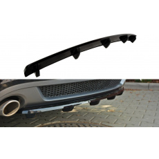 Maxton Design středový spoiler zadního nárazníku pro Audi A5 8T, černý lesklý plast ABS, předfacelift, s žebrováním Maxton Design středový spoiler zadního nárazníku pro Audi A5 8T, černý lesklý plast ABS, předfacelift, s žebrováním