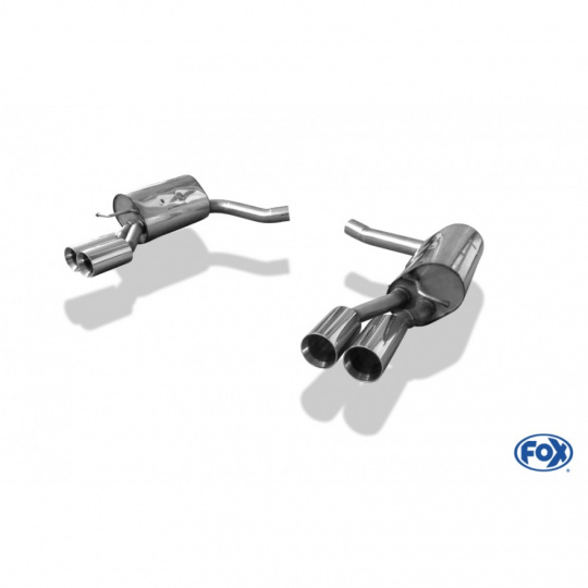 Fox Sportauspuff koncový tlumič výfuku s koncovkou 2x90 Typ 25 na obou stranách pro Mercedes CLS 2011- s motorem 3.5