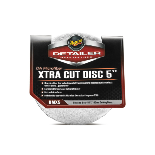 Meguiar's DA Microfiber Xtra Cut Disc 5" - extra abrazivní mikrovláknový lešticí kotouč, 5palcový (2 kusy)