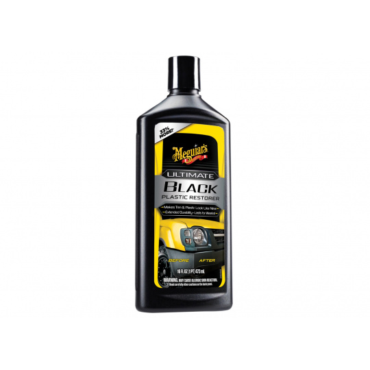 Meguiar's Ultimate Black Plastic Restorer - oživovač a ochrana nelakovaných plastů v exteriéru i interiéru, 473 ml Meguiar's Ultimate Black Plastic Restorer - oživovač a ochrana nelakovaných plastů v exteriéru i interiéru, 473 ml