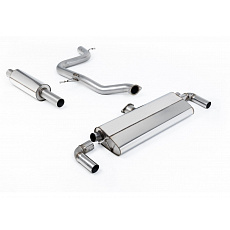 Milltek Sport homologovaný výfuk cat-back s rezonátorem pro Volkswagen Golf MK7.5 GTi (s Performance Pack, bez OPF/GPF) 2017-2018, typ koncovek: GT-100 titanové modré