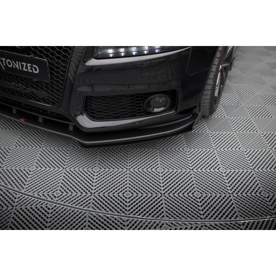 Maxton Design rohové spoilery pod přední nárazník pro Audi S5 8T, plast ABS bez povrchové úpravy