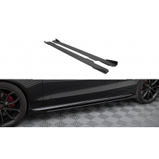 Maxton Design "Street Pro" difuzory pod boční prahy s křidélky pro Audi S5 8T, plast ABS bez povrchové úpravy, Coupe/Cabrio