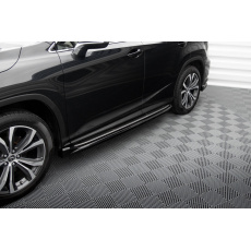 Maxton Design difuzory pod boční prahy pro Lexus RX Mk4 Facelift, černý lesklý plast ABS Maxton Design difuzory pod boční prahy pro Lexus RX Mk4 Facelift, černý lesklý plast ABS