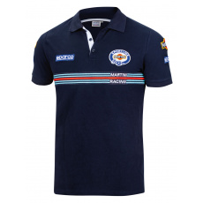 Sparco polokošile s pruhem Martini Racing, barva: tmavě modrá, velikost: XXL