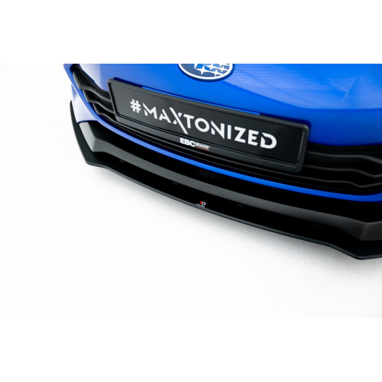 Maxton Design "Street Pro" spoiler pod přední nárazník pro Subaru BRZ Mk2, plast ABS bez povrchové úpravy, s černou a červenou linkou
