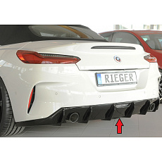 Rieger vložka zadního nárazníku (Typ 88215) pro BMW Z4 G29, G4Z roadster, plast ABS lakovaný do černé lesklé barvy