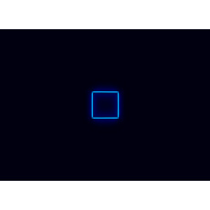 Kompletní LED čtyřhranné svítidlo modré, rozměr: 1 element 44 x 44 cm