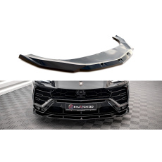 Maxton Design spoiler pod přední nárazník ver.2 pro Lamborghini Urus Mk1, černý lesklý plast ABS