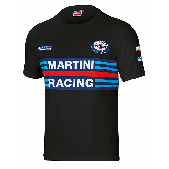 Sparco tričko Martini Racing, barva: černá, velikost: XXXL Sparco tričko Martini Racing, barva: černá, velikost: XXXL