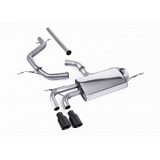 Milltek Sport výfukový systém cat-back bez rezonátoru (hlasitější) pro Volkswagen Golf Mk5 2.0 TDI 140PS 2004-2009, Edition 30-style, typ koncovek: GT-80 černá