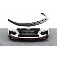 Maxton Design spoiler pod přední nárazník ver.4 pro Hyundai i30 N Mk3, černý lesklý plast ABS Maxton Design spoiler pod přední nárazník ver.4 pro Hyundai i30 N Mk3, černý lesklý plast ABS