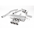 Milltek Sport výfukový systém cat-back bez rezonátoru Race pro Honda Civic Type R FK8 2.0 i-VTEC (s OPF/GPF nebo bez OPF/GPF) 2017-2022, GT-100 leštěné koncovky