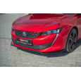 Maxton Design spoiler pod přední nárazník ver.1 pro Peugeot 508 Mk2, černý lesklý plast ABS