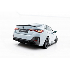 Maxton Design vložka zadního nárazníku pro BMW řada 4 G26 /M440i, černý lesklý plast ABS, Gran Coupe